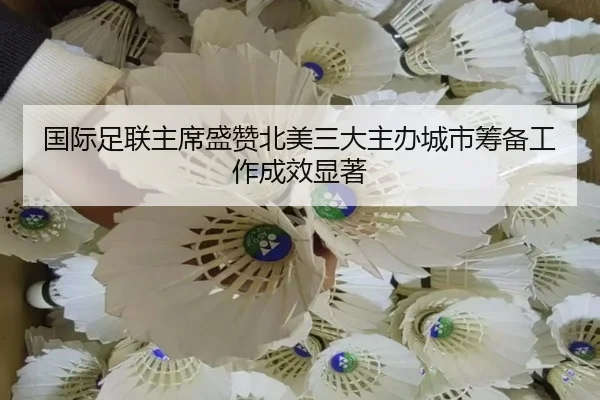 国际足联主席盛赞北美三大主办城市筹备工作成效显著
